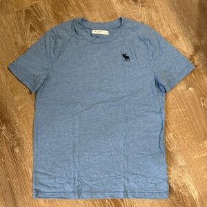 Abercrombie Kids Heather Blue Tee with Logo